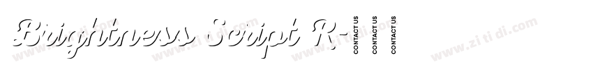 Brightness Script R字体转换